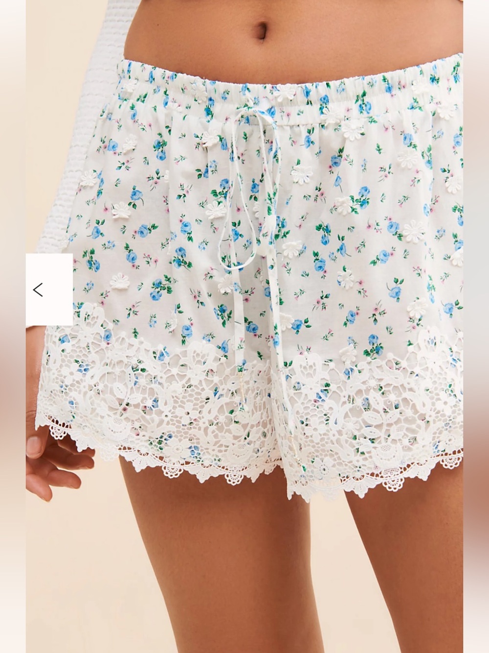 For Love & Lemons Muna Cover-Up Shorts Size Small